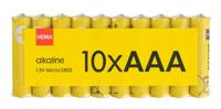 HEMA AAA Alkaline Batterijen - 10 Stuks