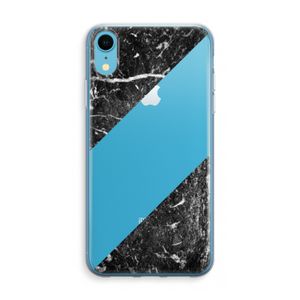 Zwart marmer: iPhone XR Transparant Hoesje