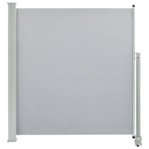 VidaXL Tuinscherm uittrekbaar 140x300 cm grijs