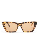 Saint Laurent Eyewear lunettes de soleil à monture papillon - Marron