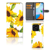 Hoesje voor Xiaomi Redmi 10C Zonnebloemen - thumbnail