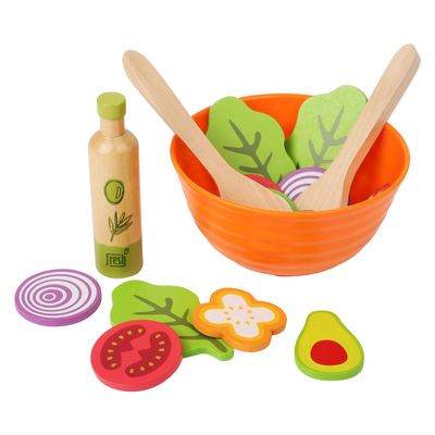 Small Foot houten speeleten salade speelset, 15dlg,