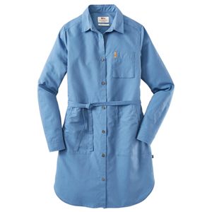 FjÃ¤llrÃ¤ven Dames Shirtblouse Ã–vik Shirt Dress W, blauw, Maat: XL