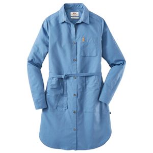 FjÃ¤llrÃ¤ven Dames Shirtblouse Ã–vik Shirt Dress W, blauw, Maat: M