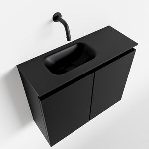 MONDIAZ TURE 60cm toiletmeubel urban. EDEN wastafel urban links geen kraangat