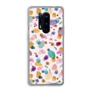 Terrazzo Memphis Pink: OnePlus 8 Pro Transparant Hoesje