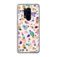 Terrazzo Memphis Pink: OnePlus 8 Pro Transparant Hoesje