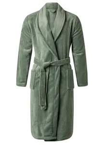 Outfitter heren Fleece Badjas - Winter Green