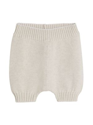 Brunello Cucinelli Kids short en coton - Tons neutres