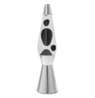 Fisura Lava Lamp Bullet - Chrome Basis Met Heldere Vloeistof En Zwarte lava Fisura Lava Lamp Bullet - Chrome Basis Met Heldere Vloeistof En Zwarte lava