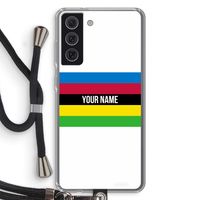 WK Wielrennen: Samsung Galaxy S21 FE Transparant Hoesje met koord
