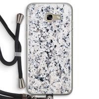 Gespikkelde marmer: Samsung Galaxy A5 (2017) Transparant Hoesje met koord