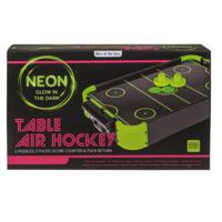 Mini Air Hockey Tafel - Glow in the Dark - 49,5 x 31 x 8,7 cm - Speelgoed - Kleine Air hockey - thumbnail