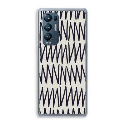 Marrakech Zigzag: Oppo Find X3 Neo Transparant Hoesje