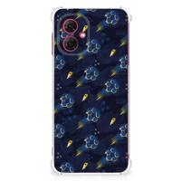 Doorzichtige Silicone Hoesje voor Motorola Moto G55 Voetbal