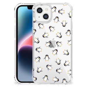 Doorzichtige Silicone Hoesje voor Apple iPhone 14 Plus Pinguïn