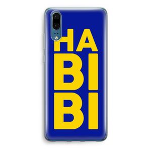 Habibi Blue: Huawei P20 Transparant Hoesje