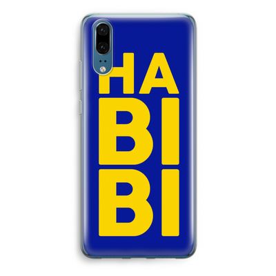 Habibi Blue: Huawei P20 Transparant Hoesje