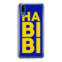 Habibi Blue: Huawei P20 Transparant Hoesje