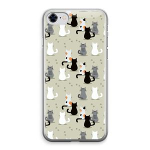 Katten: iPhone 8 Transparant Hoesje