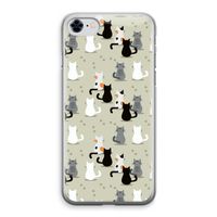Katten: iPhone 8 Transparant Hoesje