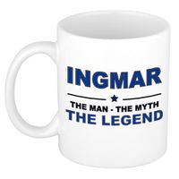 Ingmar The man, The myth the legend cadeau koffie mok / thee beker 300 ml - thumbnail