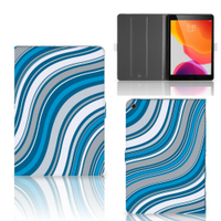 iPad 10.2 2019 | iPad 10.2 2020 | 10.2 2021 Tablet Hoes Waves Blue