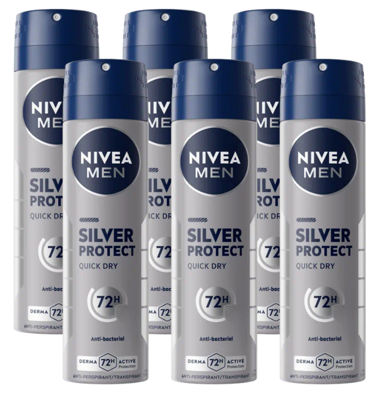 Nivea Men Silver Protect Anti-transpirant Spray Voordeelverpakking