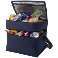 Koeltas 14.7 Liter - Donkerblauw - 2 compartimenten - 30 x 25 x 20 cm - Polyester