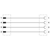 Phoenix Contact 1567270 Sensor/actuator aansluitkabel Aantal polen (sensoren): 4 1.50 m 1 stuk(s) - thumbnail