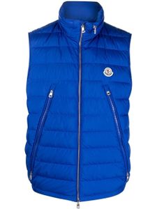 Moncler gilet matelassé Albyt - Bleu