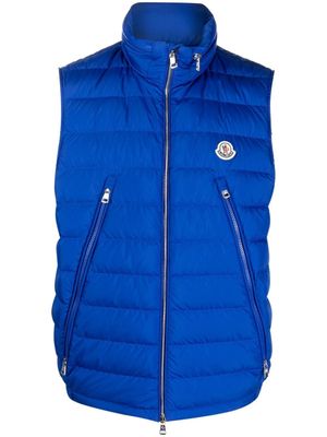 Moncler gilet matelassé Albyt - Bleu