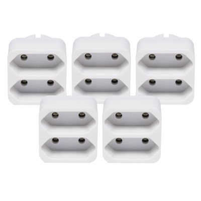 Benson 5x stuks stopcontact splitters duo wit