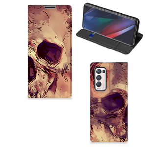 Mobiel BookCase OPPO Find X3 Neo Skullhead