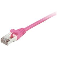 Equip 605584 RJ45 Netwerkkabel, patchkabel CAT 6 S/FTP 5.00 m Pink Vergulde steekcontacten 1 stuk(s) - thumbnail