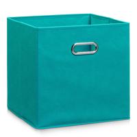 Zeller kastmanden - Set van 5x stuks - Groen - vierkant - 32 x 32 cm - opbergmand - vakkenkast opber