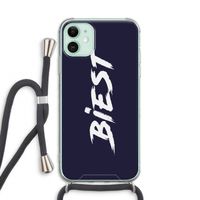 Biest: iPhone 11 Transparant Hoesje met koord