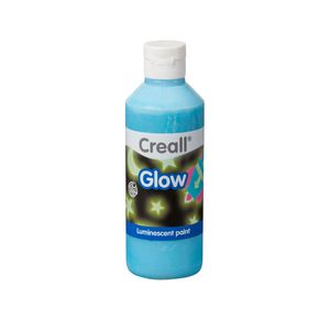 Creall glow in the dark verf blauw, 250ml