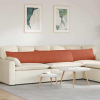 Sofa Kussens 2 pcs Rood-oranje 200 x 40 cm Katoen Stof Sofa Kussens 2 pcs Rood-oranje 200 x 40 cm Katoen Stof