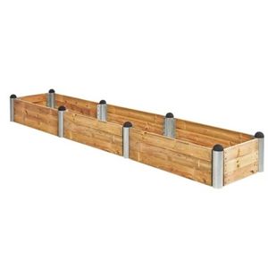 Extra Lange Moestuinbak Lariks Hout 80 x 400 CM