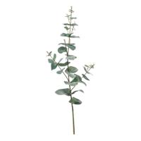 Kunstplant Eucalyptus - groen - takken - hangplant - 68 cm - thumbnail