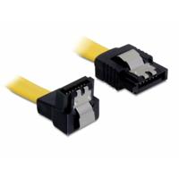 DeLOCK 0.7m SATA M/M SATA-kabel 0,7 m Geel - thumbnail