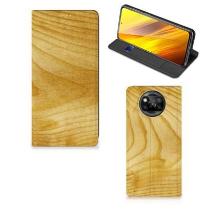 Xiaomi Poco X3 Pro | Poco X3 Book | Wallet Case | Licht Hout