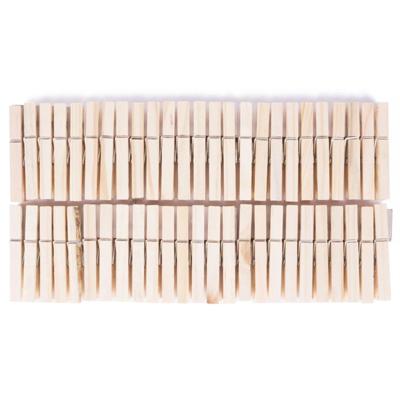 Benson Wasknijpers - 1000x stuks - bamboe - 7 cm - hout - knijpers