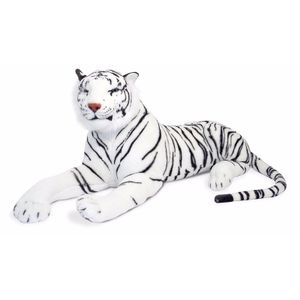 Mega witte tijger knuffel 100 cm   -