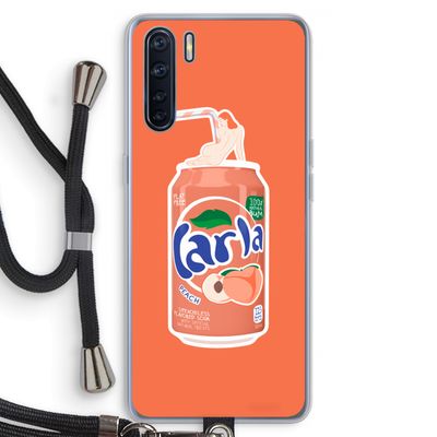 S(peach)less: Oppo A91 Transparant Hoesje met koord