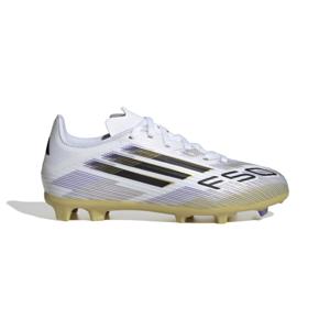 adidas F50 League Gras / Kunstgras Voetbalschoenen (MG) Kids Wit Zwart Goud