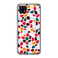 Colored Giraffe: Samsung Galaxy A22 5G Transparant Hoesje