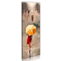 Schilderij - On A Rainy Day , 40x120cm