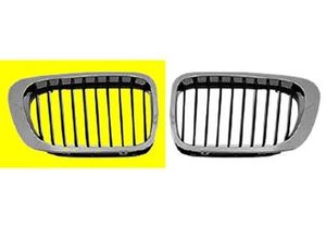 GRILL RECHTS COUPE tot 3/'03 (lamellen ZWART, lijst chroom) 0647518
